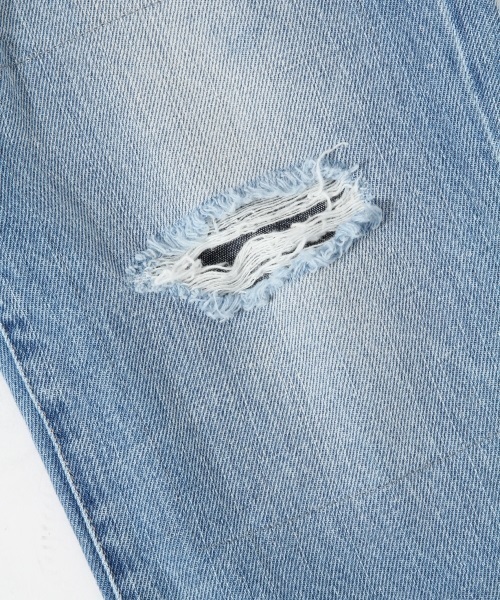 RAGEBLUE（レイジブルー）の「＜コーンミルズ社製デニム使用＞ダメージデニム/711929（デニムパンツ・メンズ・ブルー/ライトブルー・X-LARGE/MEDIUM/LARGE）」の6枚目の写真