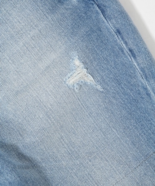 RAGEBLUE（レイジブルー）の「＜コーンミルズ社製デニム使用＞ダメージデニム/711929（デニムパンツ・メンズ・ブルー/ライトブルー・X-LARGE/MEDIUM/LARGE）」の7枚目の写真