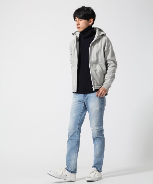 RAGEBLUE（レイジブルー）の「＜コーンミルズ社製デニム使用＞ダメージデニム/711929（デニムパンツ・メンズ・ブルー/ライトブルー・X-LARGE/MEDIUM/LARGE）」の15枚目の写真