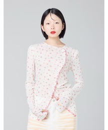 【8】【it】【Little Sunny Bite】floral tulle top