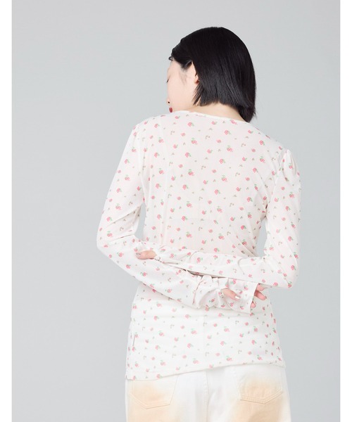 Little sunny bite(リトルサニーバイト)の「【8】【it】【Little Sunny Bite】floral tulle top(Tシャツ/カットソー・レディース・ホワイト/ブラック/ピンク・MEDIUM/SMALL)」の6枚目の写真