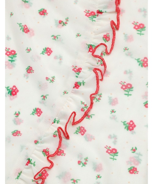 Little sunny bite(リトルサニーバイト)の「【8】【it】【Little Sunny Bite】floral tulle top(Tシャツ/カットソー・レディース・ホワイト/ブラック/ピンク・MEDIUM/SMALL)」の9枚目の写真
