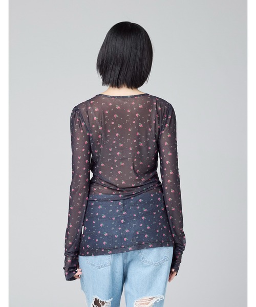 Little sunny bite(リトルサニーバイト)の「【8】【it】【Little Sunny Bite】floral tulle top(Tシャツ/カットソー・レディース・ホワイト/ブラック/ピンク・MEDIUM/SMALL)」の18枚目の写真