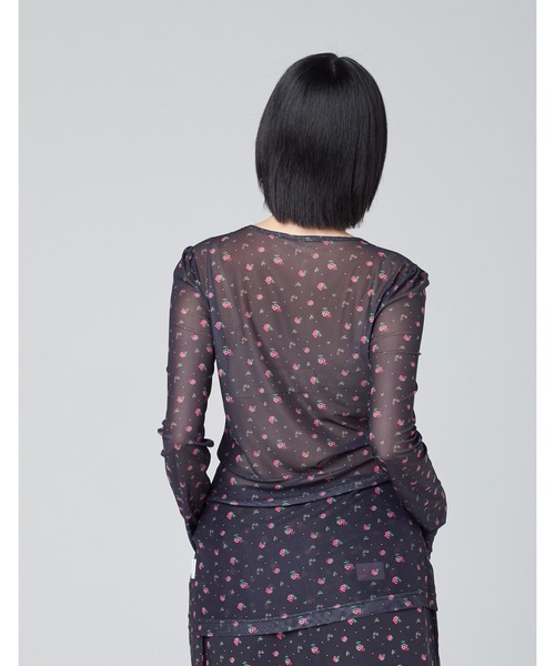 Little sunny bite(リトルサニーバイト)の「【8】【it】【Little Sunny Bite】floral tulle top(Tシャツ/カットソー・レディース・ホワイト/ブラック/ピンク・MEDIUM/SMALL)」の20枚目の写真