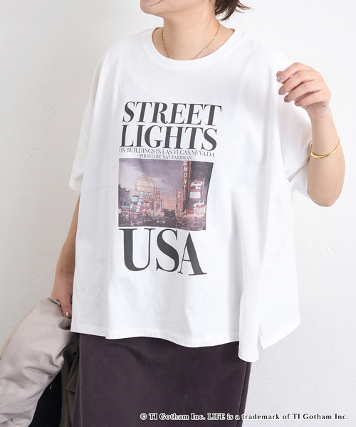 JOURNAL STANDARD(ジャーナルスタンダード)の「LIFE PICTURE COLLECTION JS ポンチョTEE(Tシャツ/カットソー・レディース・ホワイト/ベージュ/ブラック系その他・FREE)」の20枚目の写真