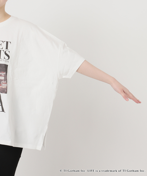 JOURNAL STANDARD(ジャーナルスタンダード)の「LIFE PICTURE COLLECTION JS ポンチョTEE(Tシャツ/カットソー・レディース・ホワイト/ベージュ/ブラック系その他・FREE)」の14枚目の写真