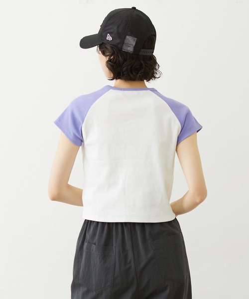 MILKFED.(ミルクフェド)の「MILKFED. AT HEAVEN27 LACE UP B/B TEE(Tシャツ/カットソー・レディース・ベージュ/ホワイト/ライトブルー・ONE SIZE)」の17枚目の写真