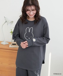 Miffy（ ミッフィー）の「【miffy ミッフィー】ワッフル刺繍ルームウェアトップス パジャマ(上下別売り)(2026SS)（ルームウェア/パジャマ）」