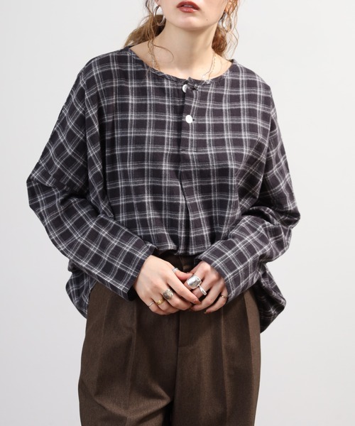 SO(エスオー)の「ブラウス(シャツ/ブラウス・レディース・ベージュ系その他/ブラック系その他・F)」の1枚目の写真