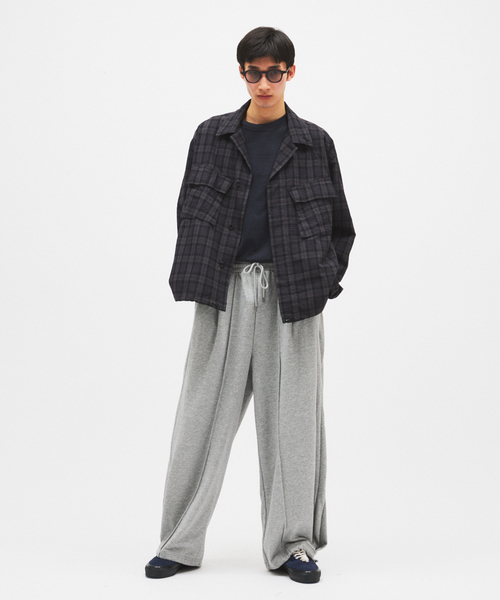 JOURNAL STANDARD（ジャーナルスタンダード）の「コントアー スウェット パンツ（スウェットパンツ・メンズ・ライトグレー/ブラック/スミクロ・LARGE/MEDIUM）」の5枚目の写真