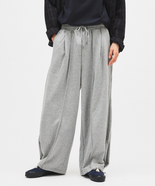 JOURNAL STANDARD（ジャーナルスタンダード）の「コントアー スウェット パンツ（スウェットパンツ・メンズ・ライトグレー/ブラック/スミクロ・LARGE/MEDIUM）」の9枚目の写真