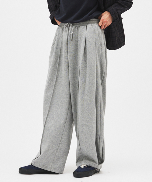 JOURNAL STANDARD（ジャーナルスタンダード）の「コントアー スウェット パンツ（スウェットパンツ・メンズ・ライトグレー/ブラック/スミクロ・LARGE/MEDIUM）」の10枚目の写真