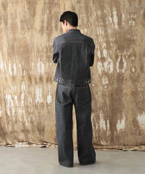 HARE（ハレ）の「【NARRIL】KUROKI DENIM WIDE PANTS（デニムパンツ・メンズ・ブラック/インディゴブルー・SMALL/MEDIUM）」の12枚目の写真