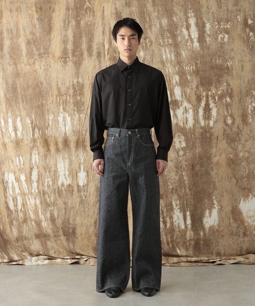 HARE（ハレ）の「【NARRIL】KUROKI DENIM WIDE PANTS（デニムパンツ・メンズ・ブラック/インディゴブルー・SMALL/MEDIUM）」の15枚目の写真