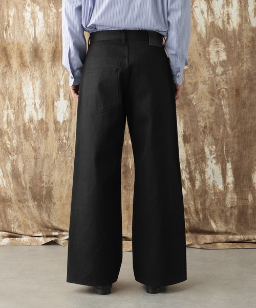 HARE（ハレ）の「【NARRIL】KUROKI DENIM WIDE PANTS（デニムパンツ・メンズ・ブラック/インディゴブルー・SMALL/MEDIUM）」の19枚目の写真