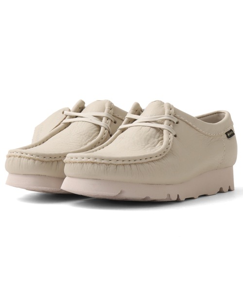 Clarks(クラークス)の「Clarks Wallabee.GTX / クラークス ワラビーGTX(ブーツ・レディース・ホワイト・25.0cm/24.5cm/24.0cm/23.5cm/23.0cm)」の1枚目の写真