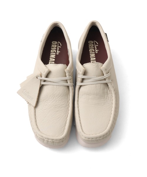 Clarks(クラークス)の「Clarks Wallabee.GTX / クラークス ワラビーGTX(ブーツ・レディース・ホワイト・25.0cm/24.5cm/24.0cm/23.5cm/23.0cm)」の2枚目の写真