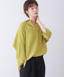麻ライクシャツチュニック