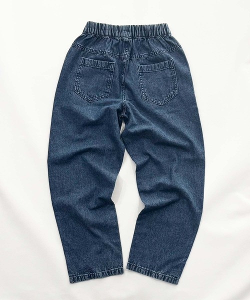 SHISKY（シスキー）の「【ケミカルウォッシュ】 デニム リラックスパンツ（デニムパンツ・キッズ・ブルー/ブラック・160/150/140/130/120/110）」の8枚目の写真