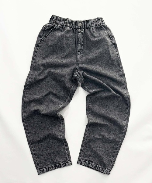 SHISKY（シスキー）の「【ケミカルウォッシュ】 デニム リラックスパンツ（デニムパンツ・キッズ・ブルー/ブラック・160/150/140/130/120/110）」の11枚目の写真