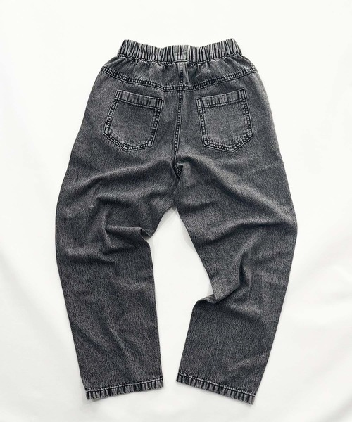 SHISKY（シスキー）の「【ケミカルウォッシュ】 デニム リラックスパンツ（デニムパンツ・キッズ・ブルー/ブラック・160/150/140/130/120/110）」の12枚目の写真