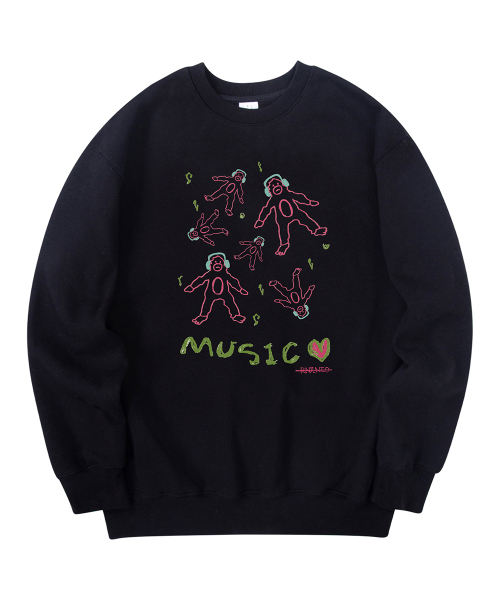 RADINEO(ラディネオ)の「ミュージックマンツーマン ブラック(スウェット・メンズ・その他・MEDIUM/LARGE/X-LARGE)」の1枚目の写真