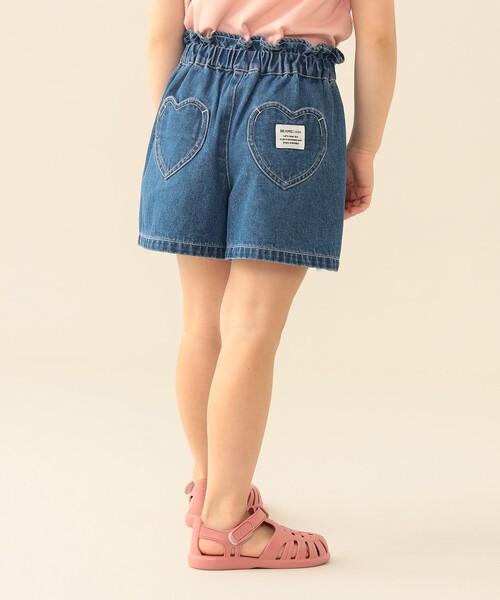 BEAMS mini(ビームスミニ)の「【8/20値下げ】フリンジ デニム ショートパンツ 2026SS (90~150cm) キッズ プチプラ 定番(その他パンツ・キッズ・サックスブルー/インディゴブルー・150/120/100/140/130/110/90)」の7枚目の写真