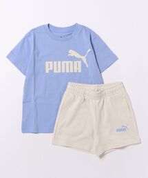 PUMA（プーマ）の「《PUMA》ESS NO.1 ロゴ Tシャツ AND ショーツ セット G（セットアップ）」