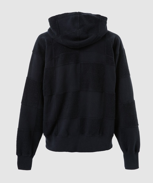 SUGARHILL(シュガーヒル)の「CHECKER HOODIE(パーカー・メンズ・ネイビー/ホワイト系その他・2)」の3枚目の写真
