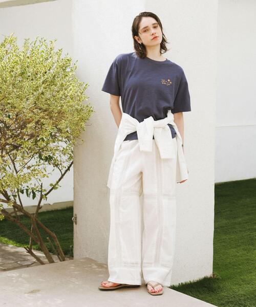 URBAN RESEARCH Sonny Label（アーバンリサーチサニーレーベル）の「ブロッキングレースコットンイージーパンツ（その他パンツ・レディース・ホワイト系その他/ブラック・FREE）」の14枚目の写真