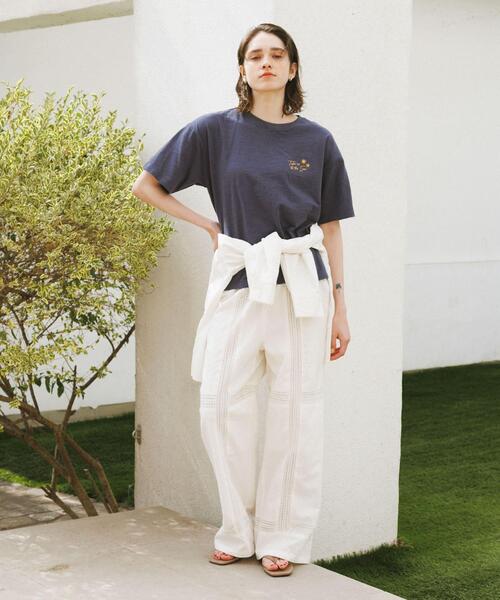 URBAN RESEARCH Sonny Label（アーバンリサーチサニーレーベル）の「ブロッキングレースコットンイージーパンツ（その他パンツ・レディース・ホワイト系その他/ブラック・FREE）」の15枚目の写真