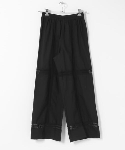 URBAN RESEARCH Sonny Label（アーバンリサーチサニーレーベル）の「ブロッキングレースコットンイージーパンツ（その他パンツ・レディース・ホワイト系その他/ブラック・FREE）」の6枚目の写真