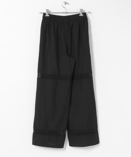 URBAN RESEARCH Sonny Label（アーバンリサーチサニーレーベル）の「ブロッキングレースコットンイージーパンツ（その他パンツ・レディース・ホワイト系その他/ブラック・FREE）」の9枚目の写真