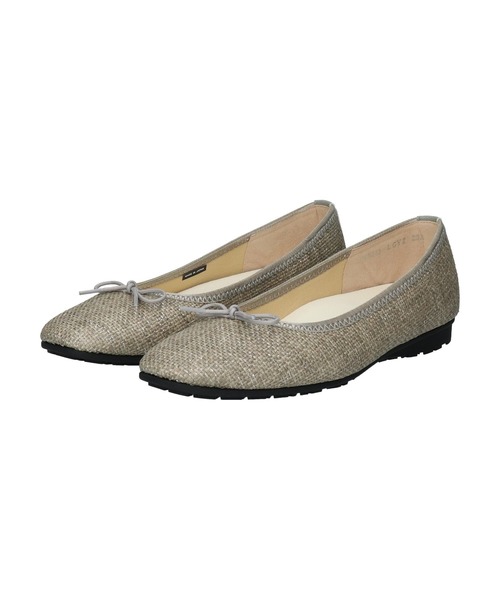 Bridget Birkin(ブリジットバーキン)の「【Bridget Birkin Walk】ラメパナマ調バレエパンプス(565311)(パンプス・レディース・グレー系その他2/グレー系その他/ベージュ系その他・23/22.5/24/23.5/24.5)」の5枚目の写真