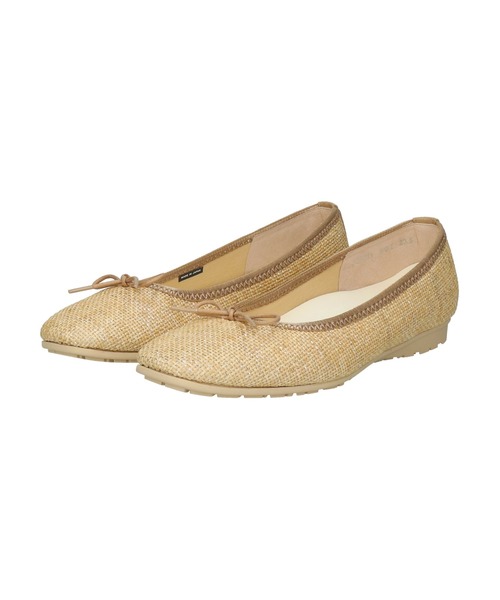 Bridget Birkin(ブリジットバーキン)の「【Bridget Birkin Walk】ラメパナマ調バレエパンプス(565311)(パンプス・レディース・グレー系その他2/グレー系その他/ベージュ系その他・23/22.5/24/23.5/24.5)」の6枚目の写真