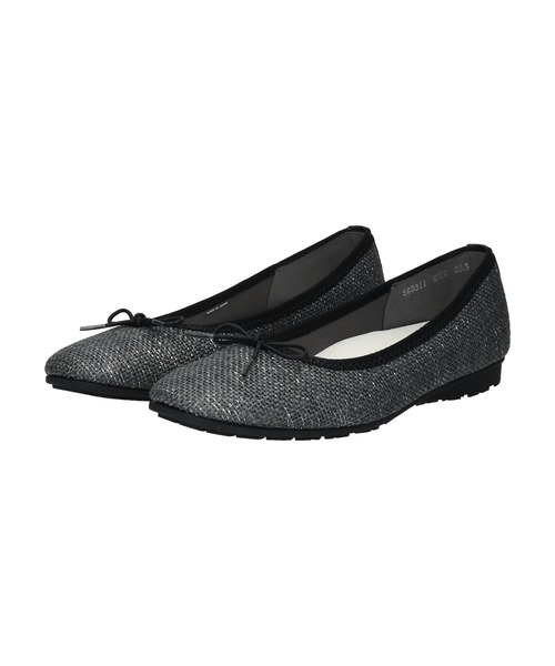 Bridget Birkin(ブリジットバーキン)の「【Bridget Birkin Walk】ラメパナマ調バレエパンプス(565311)(パンプス・レディース・グレー系その他2/グレー系その他/ベージュ系その他・23/22.5/24/23.5/24.5)」の7枚目の写真
