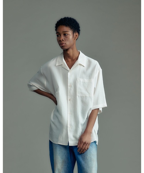 ADAMPATEK/アダムパテック】tiger embroidery short sleeve shirt