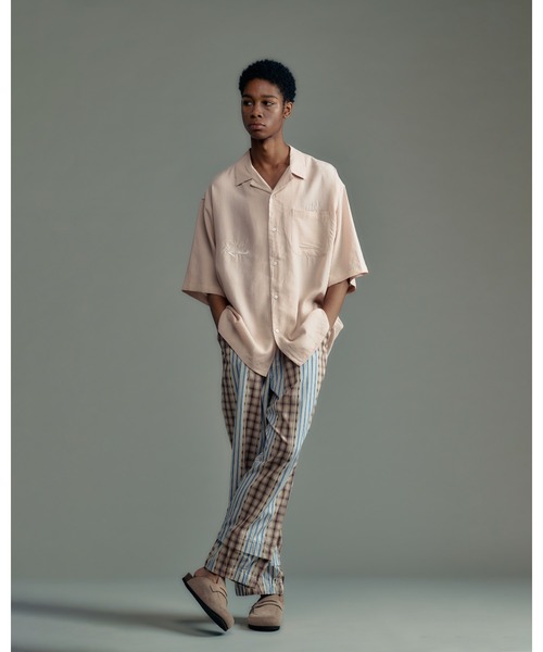 ADAMPATEK/アダムパテック】abstract pattern short sleeve knit