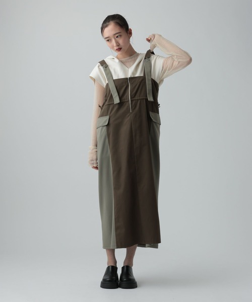 LEPSIM(レプシィム)の「裏毛フーディーノースリーブ 639418(Tシャツ/カットソー・レディース・チャコールグレー/グレー/オフホワイト・FREE)」の7枚目の写真
