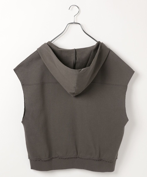 LEPSIM(レプシィム)の「裏毛フーディーノースリーブ 639418(Tシャツ/カットソー・レディース・チャコールグレー/グレー/オフホワイト・FREE)」の22枚目の写真