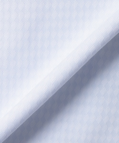 TOKYO SHIRTS(トウキョウシャツ)の「【透け防止】 形態安定ノンアイロン ワイド 7分袖ビジネスワイシャツ(ビジネスシャツ・レディース・サックスブルー・XS/S/M/L/LL/XL)」の5枚目の写真