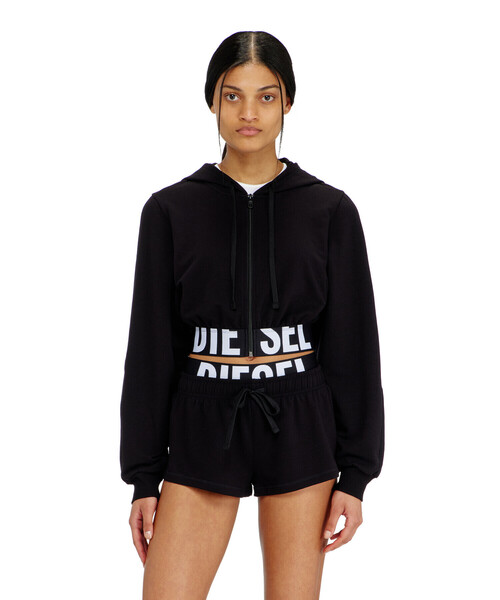 DIESEL（ディーゼル）の「ウィメンズ ジップアップパーカー NIKA-D-POP（パーカー・レディース・ブラック/レッド・LARGE/X-LARGE/MEDIUM/SMALL）」の5枚目の写真