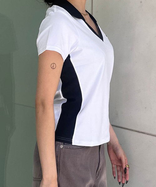 OBEY(オベイ)の「【OBEY / オベイ】 MEREDITH COLLARED SS(Tシャツ/カットソー・レディース・ホワイト・SMALL)」の13枚目の写真