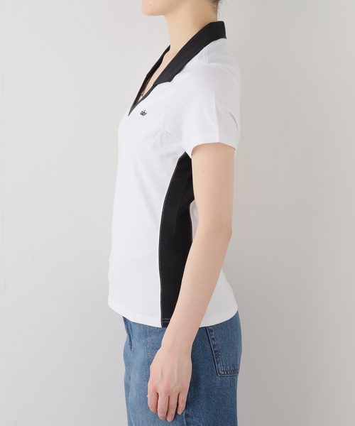 OBEY(オベイ)の「【OBEY / オベイ】 MEREDITH COLLARED SS(Tシャツ/カットソー・レディース・ホワイト・SMALL)」の4枚目の写真