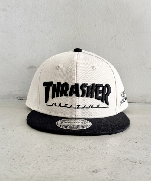 THRASHER MAGAZINE ロゴ刺繍 キッズ スナップバックキャップ（キャップ