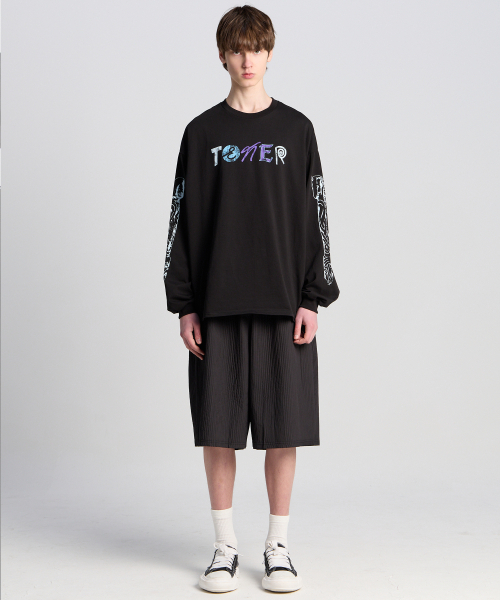TENER（テネル）の「袖プリントTNRロングスリーブブラック（Tシャツ/カットソー・メンズ・その他・FREE）」の5枚目の写真