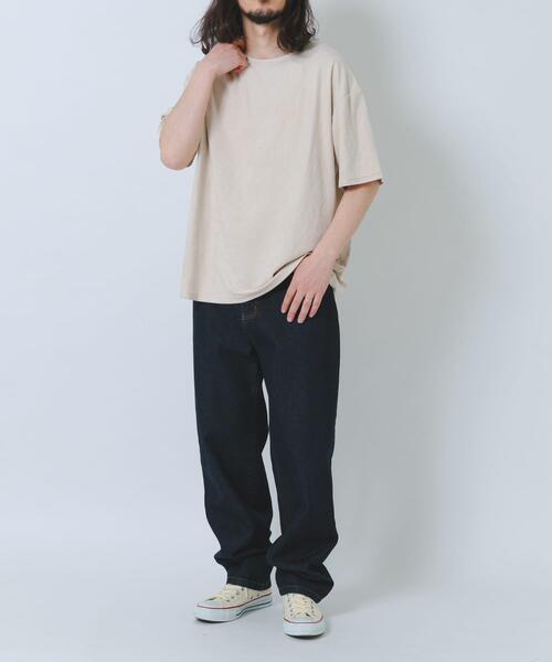 ITEMS URBANRESEARCH(アイテムズ アーバンリサーチ)の「接触冷感フェイクスエード半袖クルーネックTシャツ(Tシャツ/カットソー・メンズ・アイボリー/ブラック/ライトブルー/グレー・MEDIUM/LARGE)」の8枚目の写真