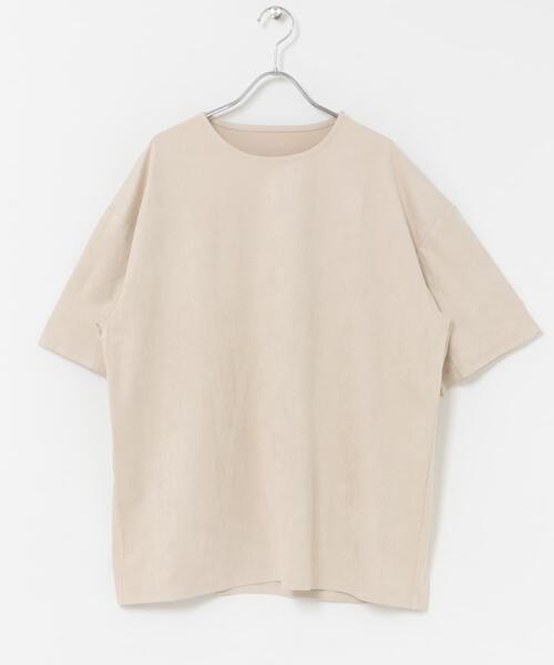 ITEMS URBANRESEARCH(アイテムズ アーバンリサーチ)の「接触冷感フェイクスエード半袖クルーネックTシャツ(Tシャツ/カットソー・メンズ・アイボリー/ブラック/ライトブルー/グレー・MEDIUM/LARGE)」の9枚目の写真