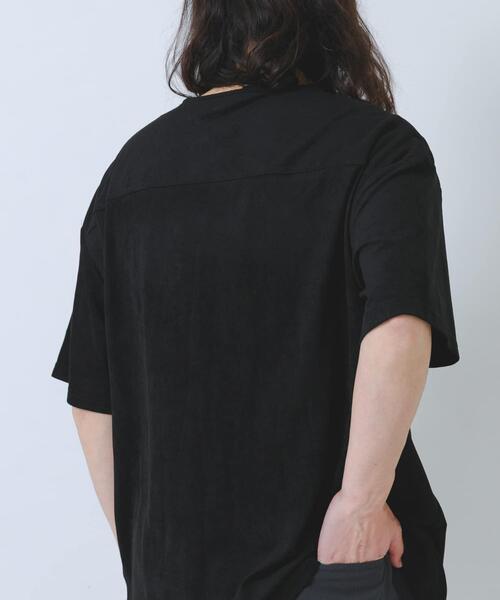 ITEMS URBANRESEARCH(アイテムズ アーバンリサーチ)の「接触冷感フェイクスエード半袖クルーネックTシャツ(Tシャツ/カットソー・メンズ・アイボリー/ブラック/ライトブルー/グレー・MEDIUM/LARGE)」の13枚目の写真