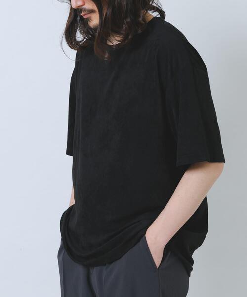 ITEMS URBANRESEARCH(アイテムズ アーバンリサーチ)の「接触冷感フェイクスエード半袖クルーネックTシャツ(Tシャツ/カットソー・メンズ・アイボリー/ブラック/ライトブルー/グレー・MEDIUM/LARGE)」の14枚目の写真